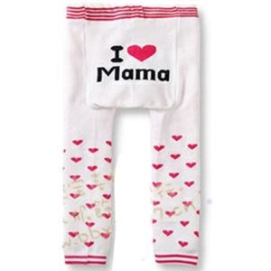 Off White Red I LOVE MAMA Bottom Knitted legging